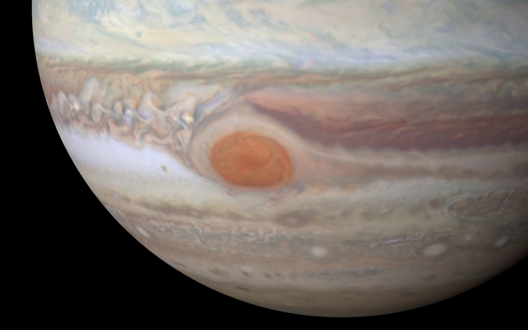 4K 观看木星！由哈勃太空望远镜拍摄
