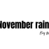 【已下架音源】November Rain- Kris wu/官方MV（bushi