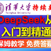 DeepSeek从入门到精通【清华大学】deepseek使用教程|deepseek服务器繁忙怎么办？浙大deepseek满血版