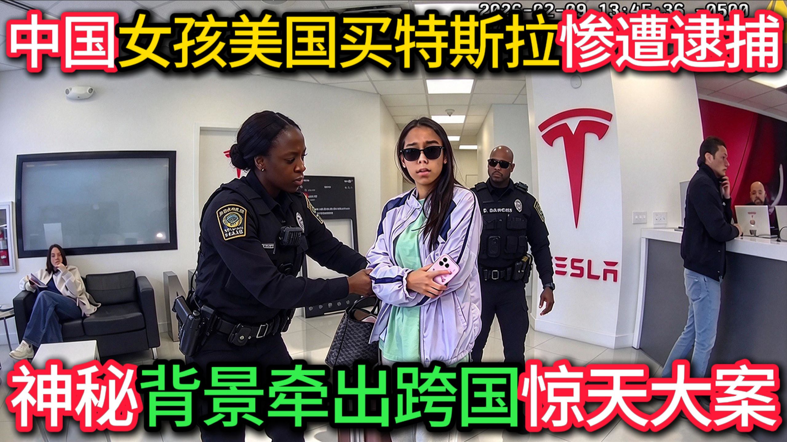 中国女孩美国买特斯拉惨遭逮捕，神秘背景牵出跨国惊天大案！