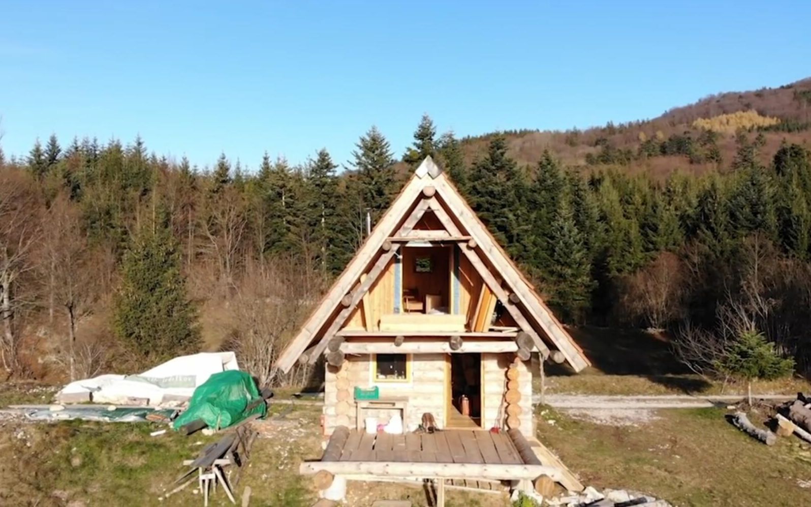 独自一人，在荒野为家人建造木屋，你也可以尝试建一栋_凤凰网视频_凤凰网