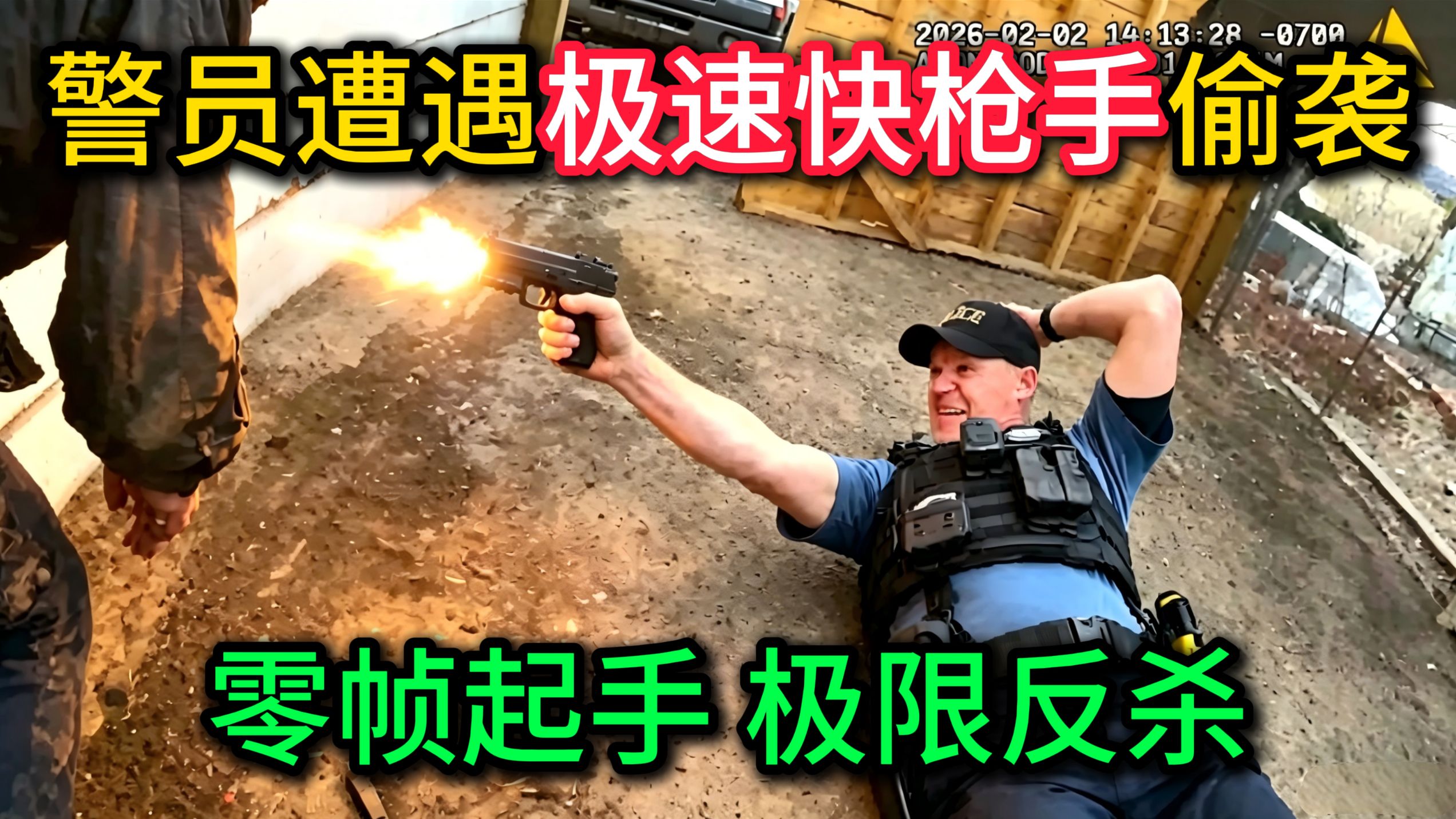 警员遭遇黑哥们儿零帧起手，中弹后1秒10枪极限反杀，反遭家属起诉！