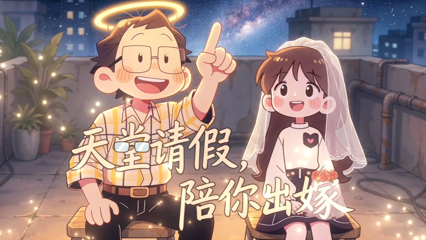 【天堂请假，陪你出嫁】人生会有遗憾，但爱从未离开【B站AI创作大赛-开放赛道】