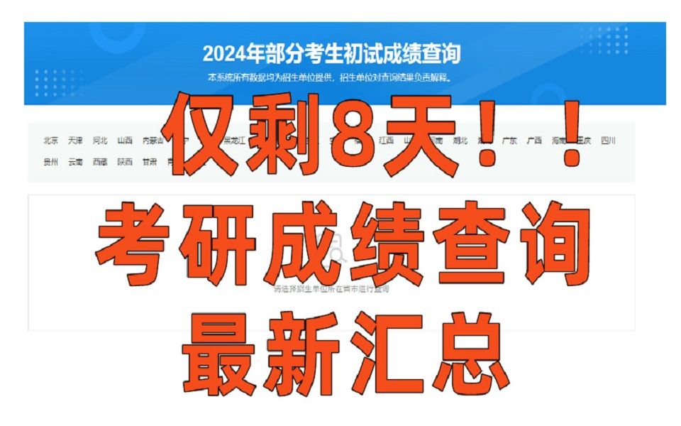 【考研查分】分数可以提前查?多校更新发布考研成绩查询时间 !哔哩哔哩bilibili