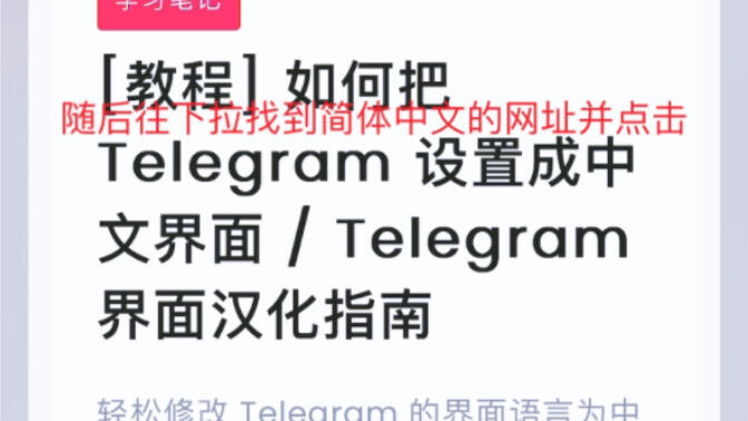 电报/Telegram最简单设置中文教程