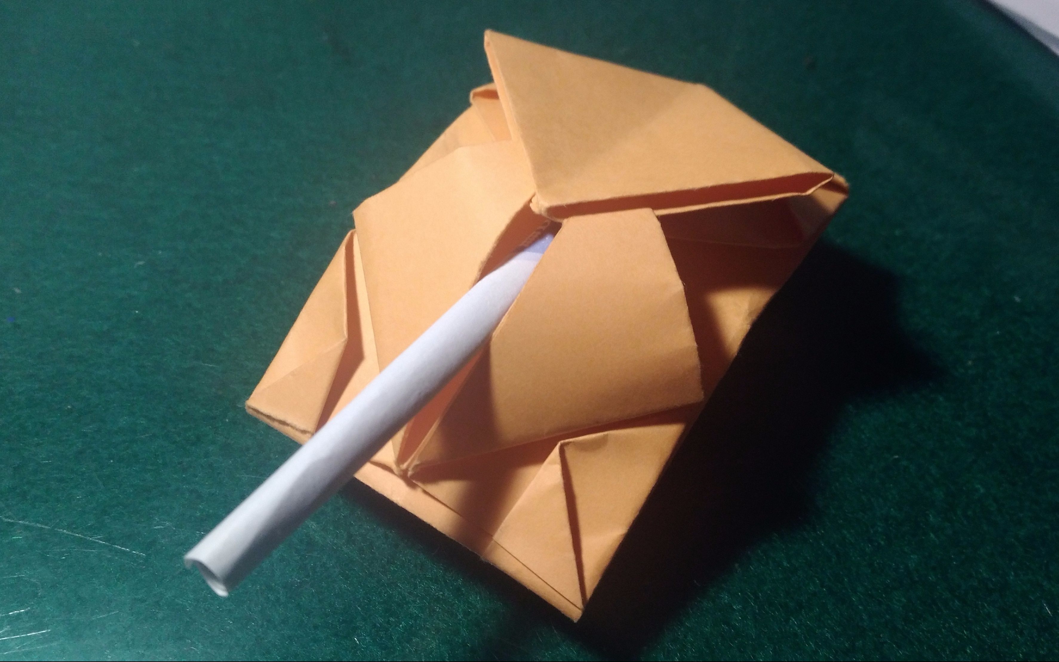 【手工课堂】教你用纸做一辆坦克
