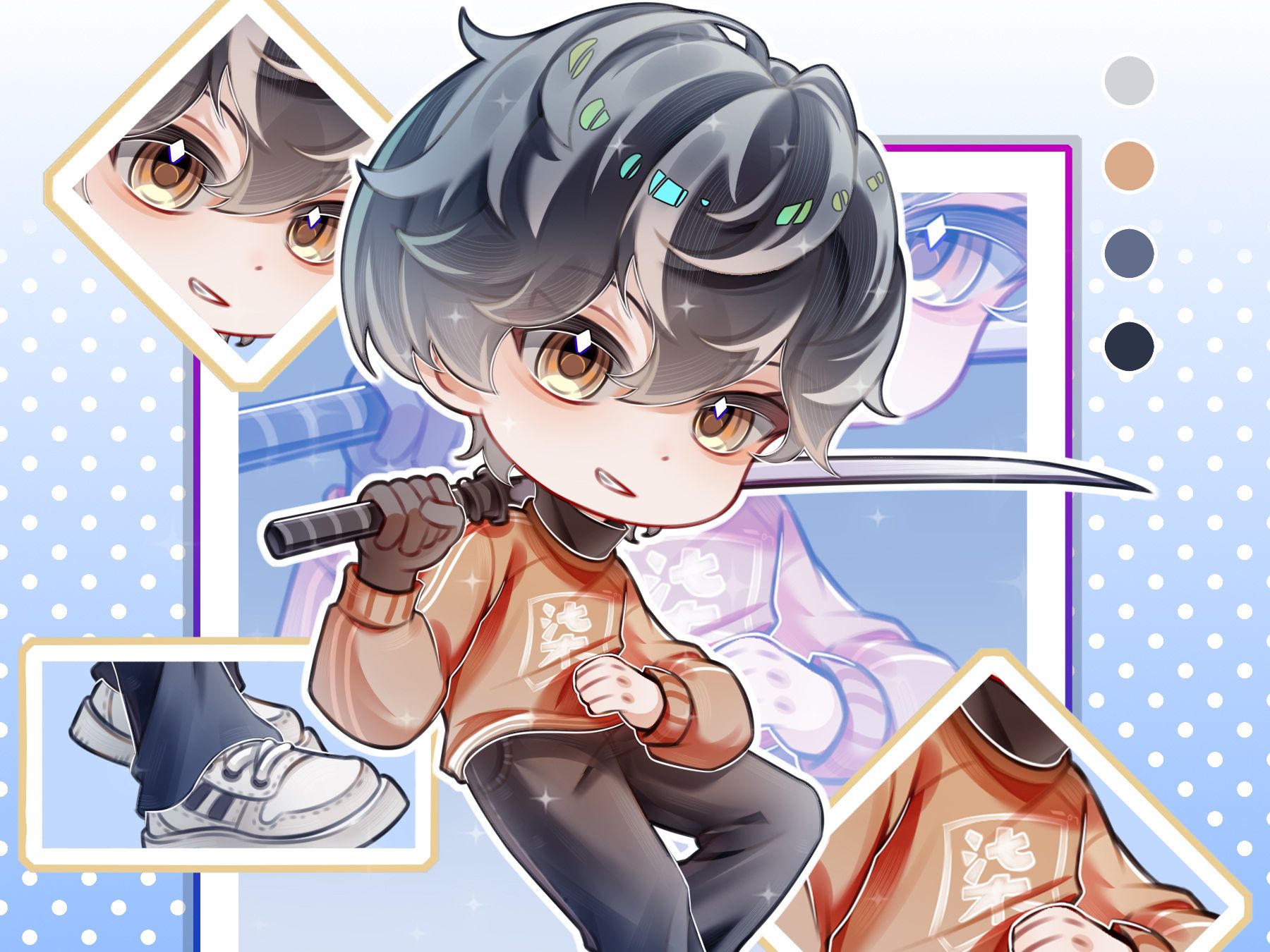 【绘画过程】众所周知，草图和成图没有血缘关系