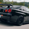 黑色 1999 Nissan Skyline R34 GTR 4K