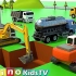 挖掘机和儿童泥罐车|游泳池建设 TinoKidsTV