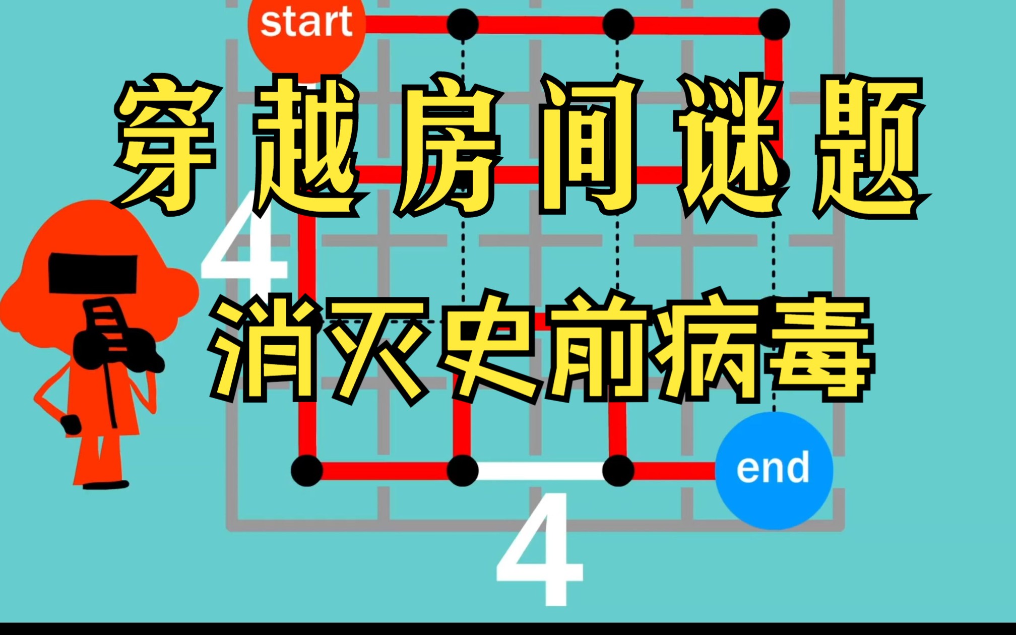 穿越房间谜题（消灭史前病毒）