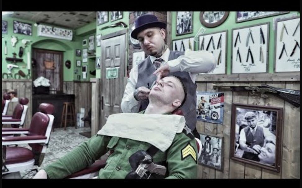 【BARBER】经典美军风格修面 - A classic SHAVE for a U.S. ARMY SOLDIER