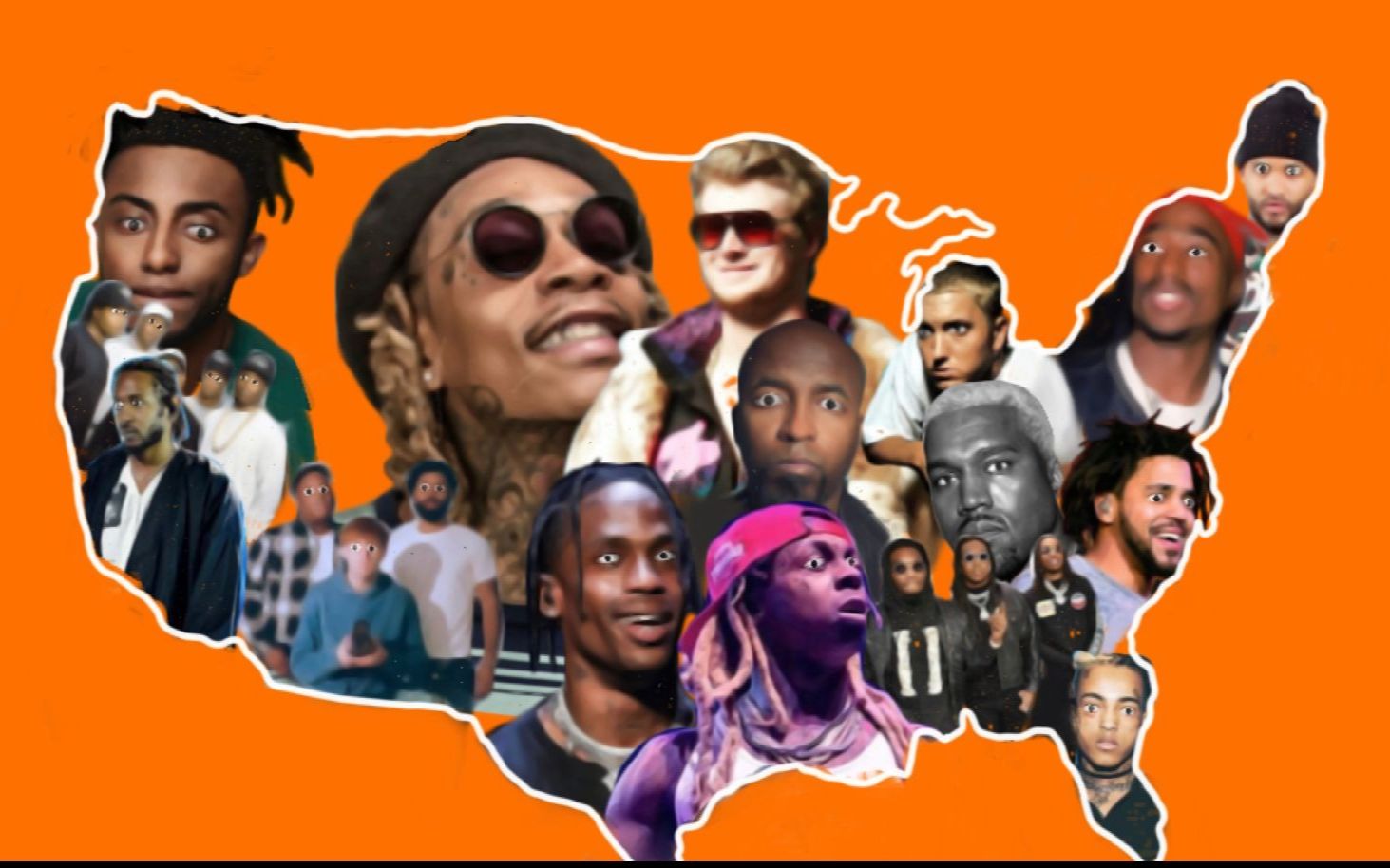 【盘点】这些是美国每个州的最有影响力的rapper吗？