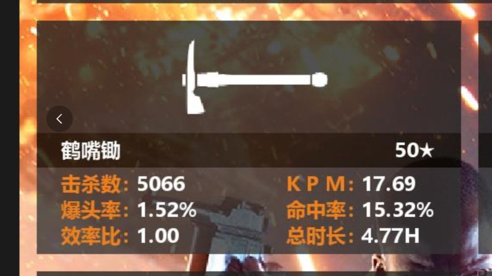 【战地1】薯薯鹤嘴锄50星纪念