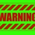 绿幕素材-WARNING警告