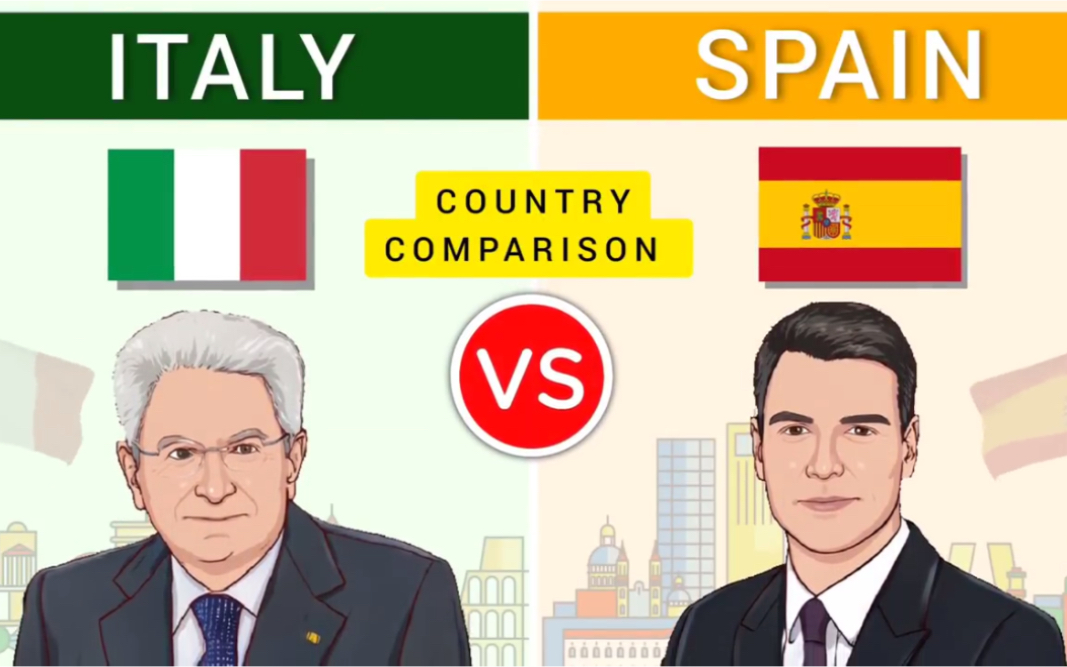 【国力对比】意大利VS西班牙