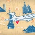 AE模板-旅游节目片头模板旅行社宣传视频旅游公司介绍视频旅游景点介绍视频卡通汽车飞机旅游线路