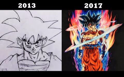 【励志】【搬运】【龙珠】5年画功进步史(elder art)