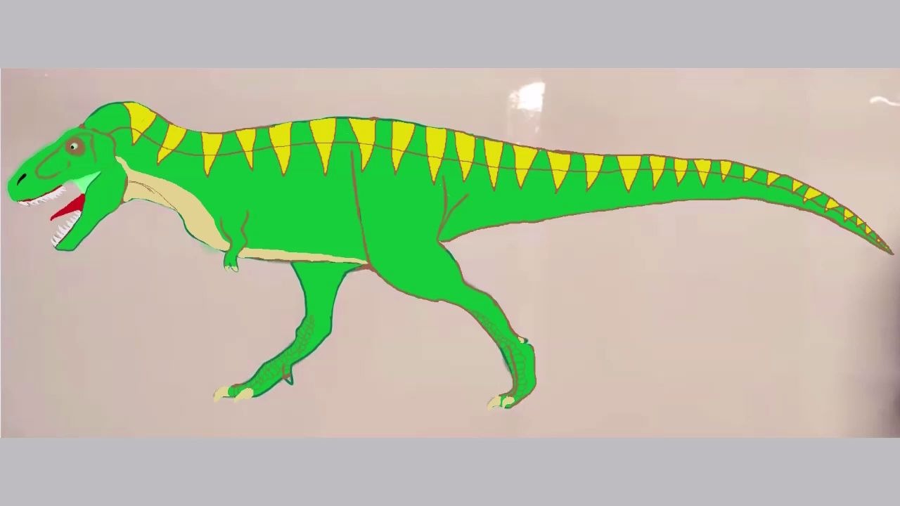 trex君王霸王龙绘画教程