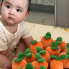 当代宝妈没苦硬吃系列！缝了2天的拔萝卜玩具，结果宝宝不玩