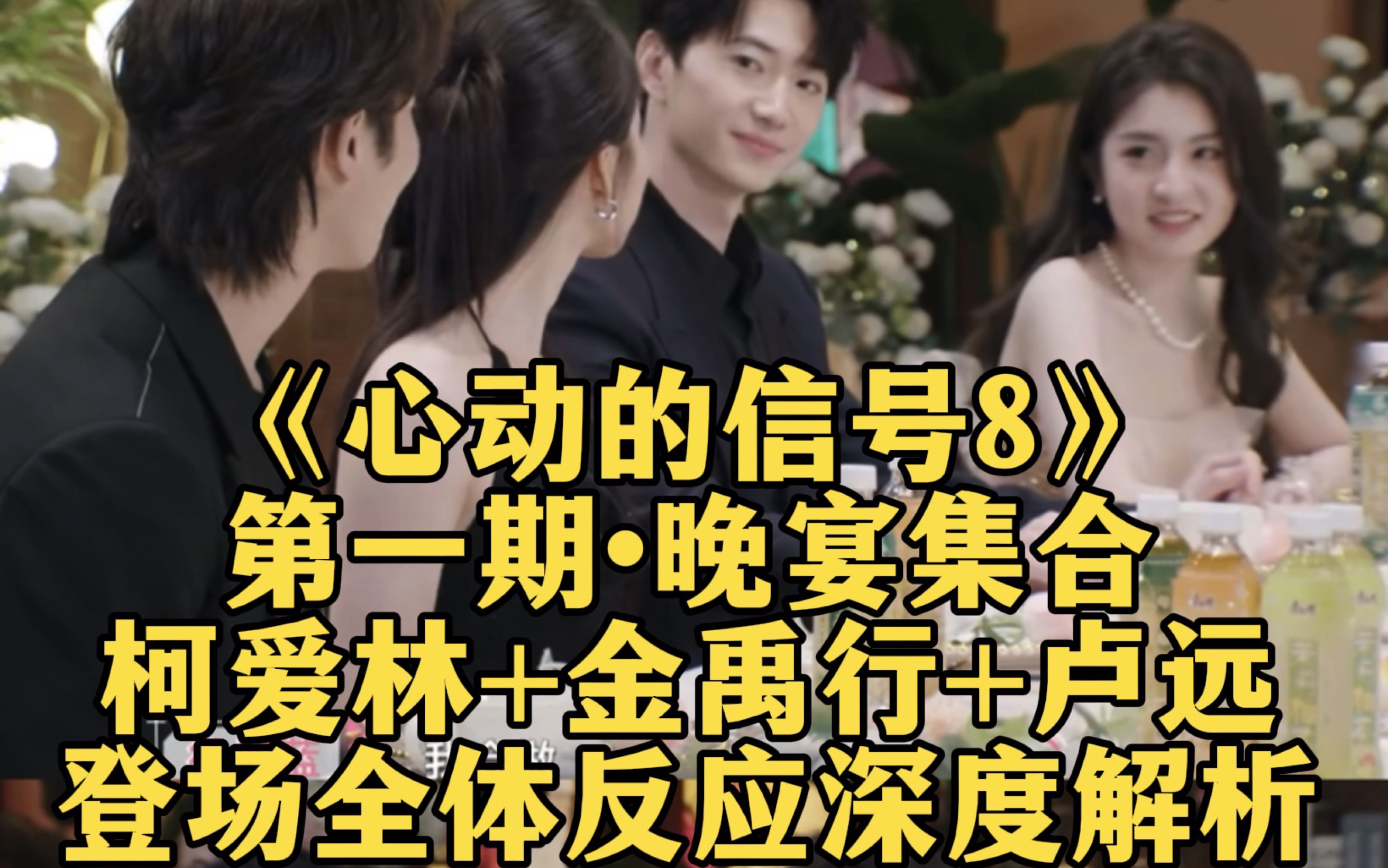 【心动8】前方高能！晚宴初见面2:金禹行成为本场鲶鱼搅动全局，焦太郎暗恋老金？｜卢远登场为时已晚，柯爱林王乐晨看乐子，两位路人遗憾跳过｜克辣丽丝观察室爆笑出品。