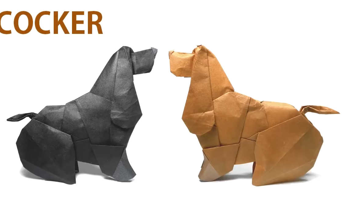 搬运折纸no55犬设计者barthdunkan视频录制者marianozavalaorigami