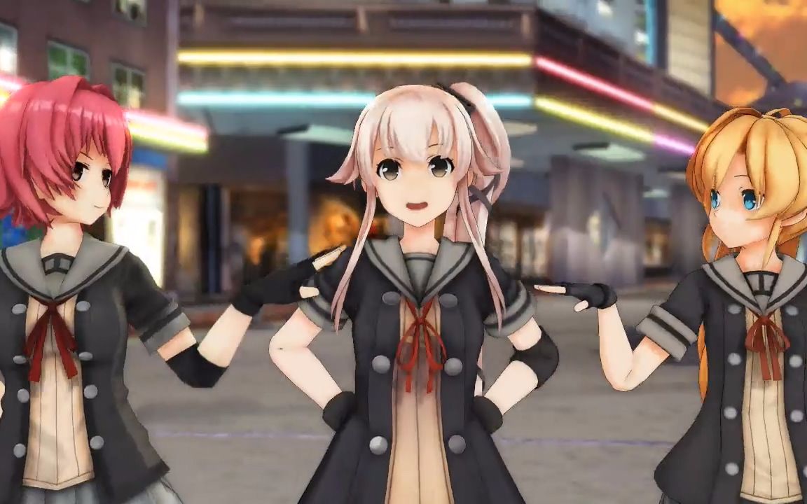 【mmd舰c】hurly burly【由良 鬼怒 阿武隈】