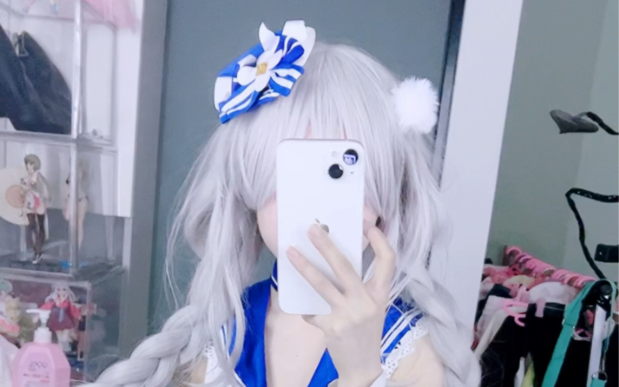 white hair (of animals)
