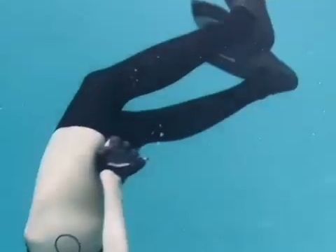 Underwater knee-high sock shoot