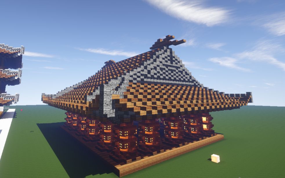 minecraft我的世界古建筑教学三号宇宙第一短