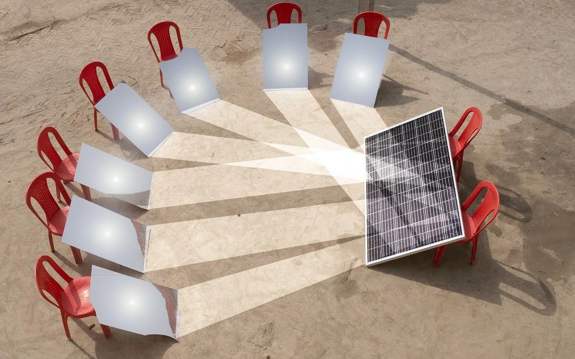 用镜子反射聚光，可以提高太阳能板的发电效率吗？看完以后就懂了