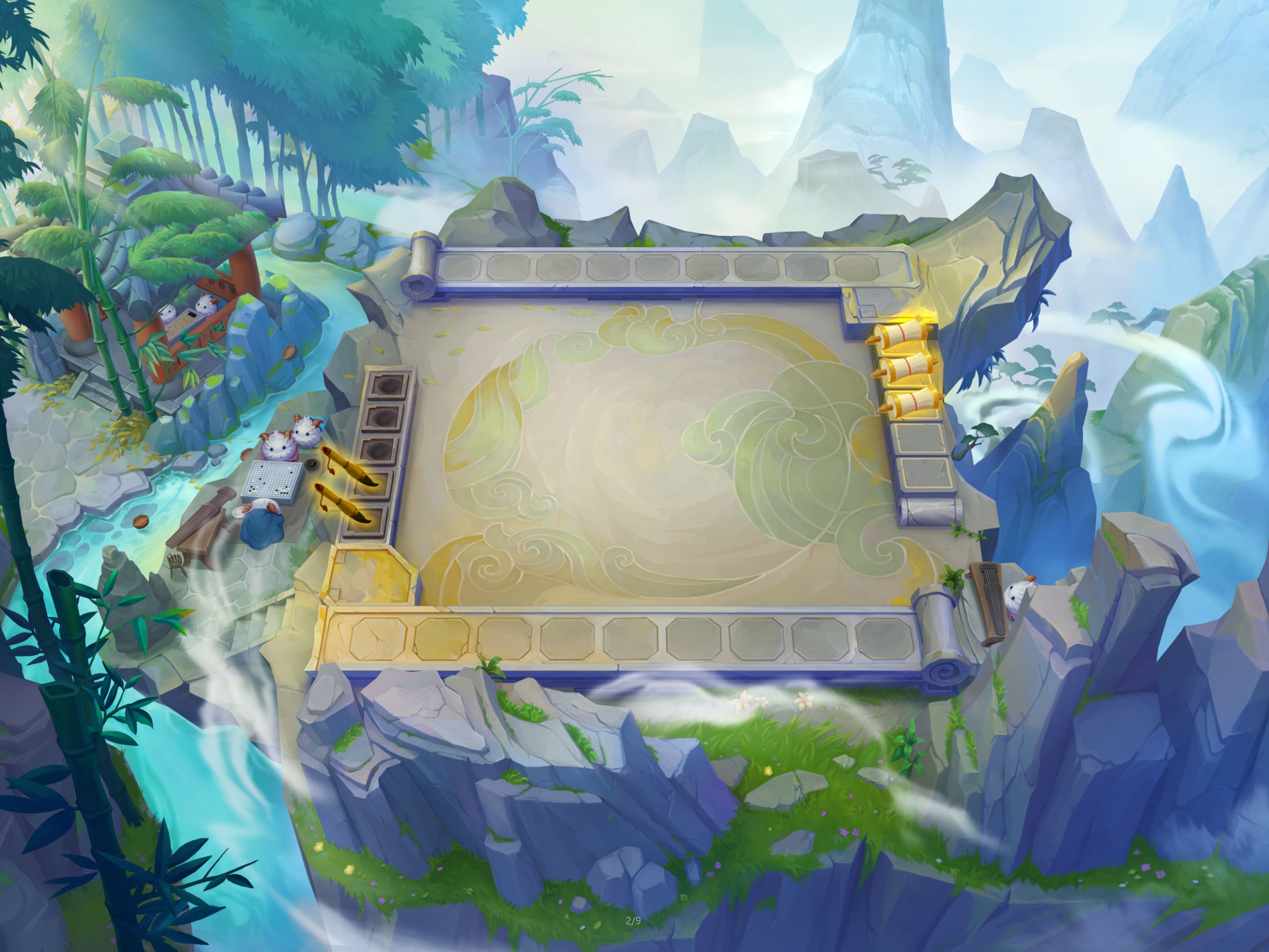 【金铲铲之战】竞技场【竹林禅院】局内展示