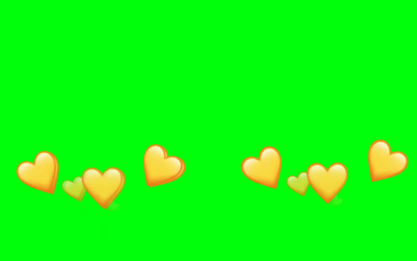 绿幕视频素材爱心