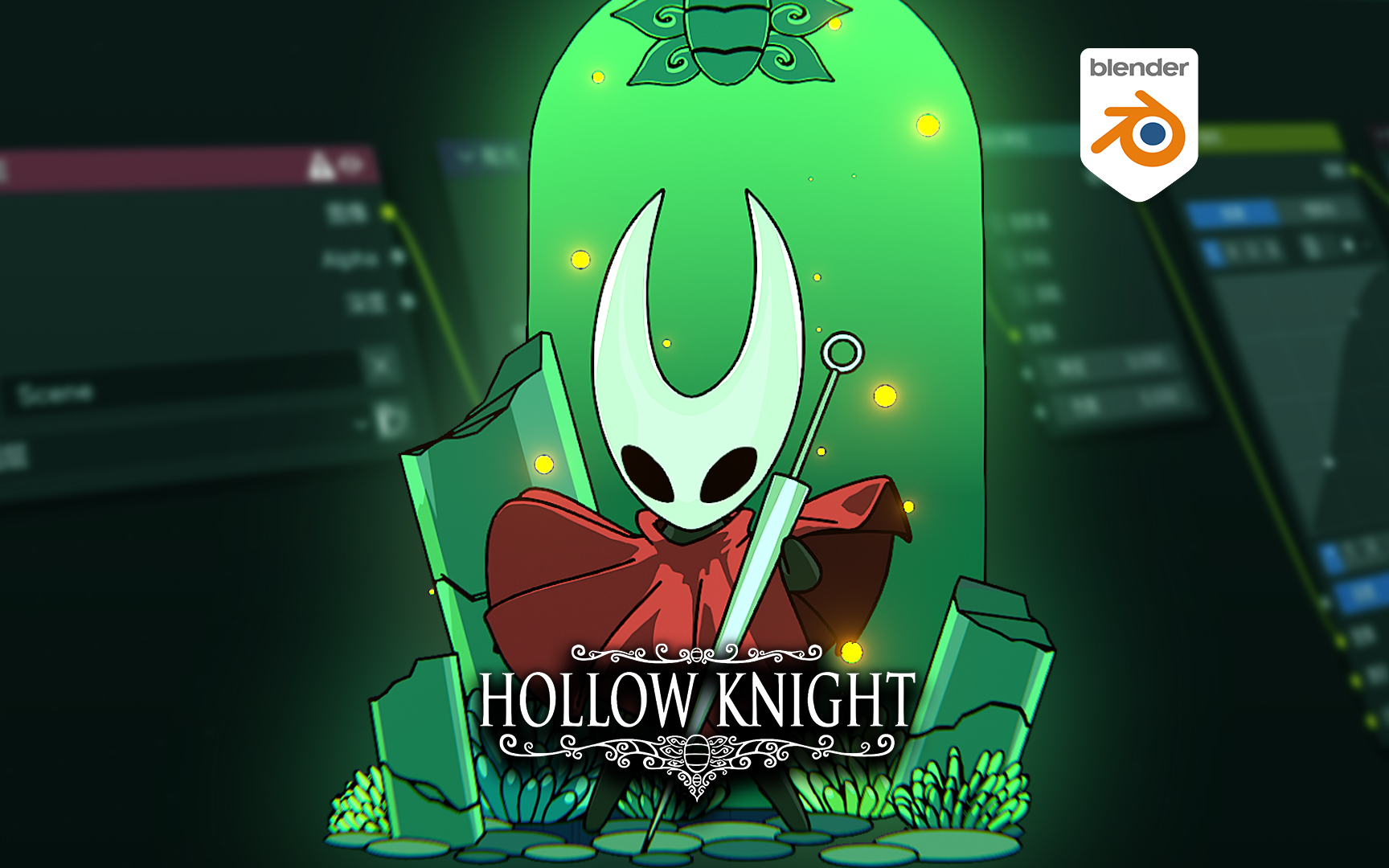 Blender【空洞骑士】三渲二全流程教学【完结】