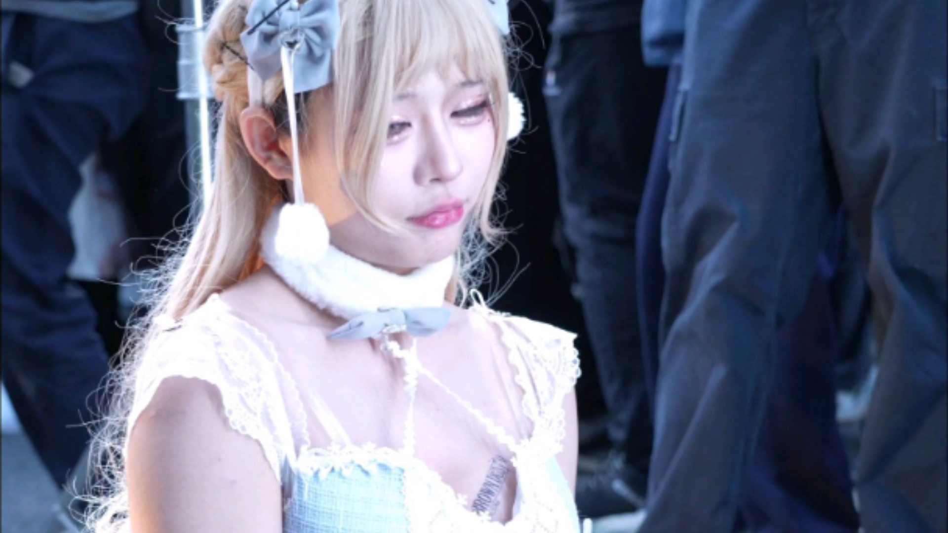 【Bunny Girl in Maid Costume】- Bunny's done her squat, who's next?