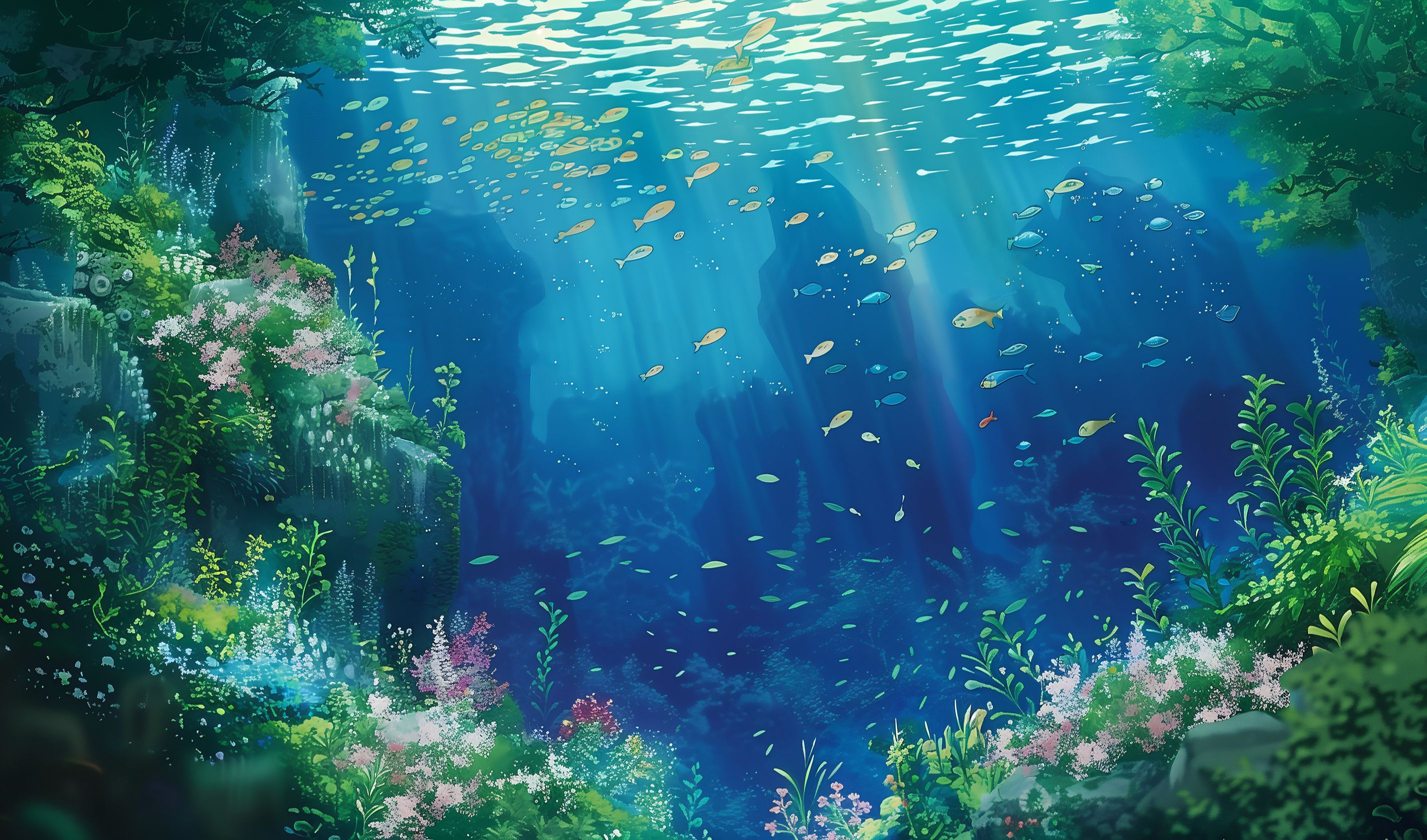 【海洋秘境】 Midjourney可商用壁纸合集