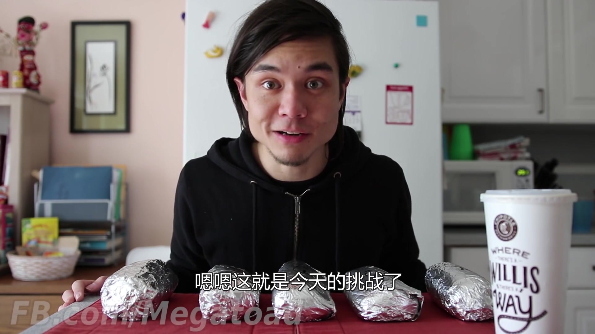 【matt stonie 美国大胃王挑战3分钟内吃5个巨大的墨西哥玉米卷