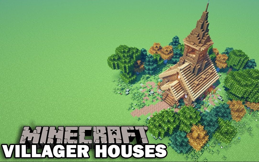 Minecraft 北欧风小教堂建造 哔哩哔哩 つロ干杯 Bilibili