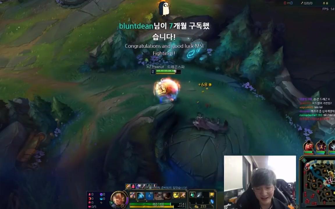 【第一视角】KZ小花生 世界第一盲僧 打野版本8.7 --- 英雄联盟