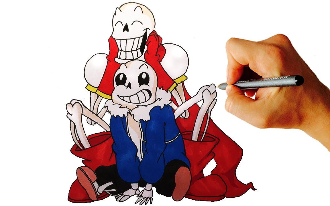 undertale教你画一只sans和papyrus