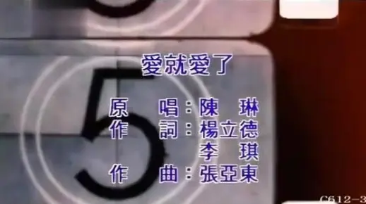 杨立德作词的《爱就爱了》 陈琳2001原版MV高音质版