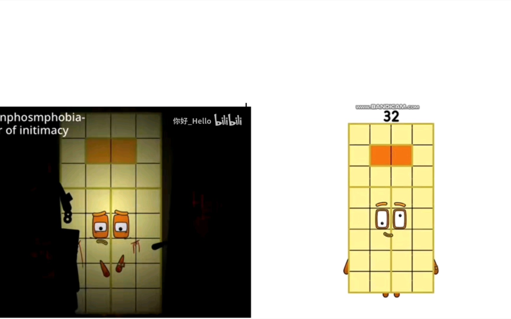 数字方块害怕不同版，但是和正常对比（31-40）