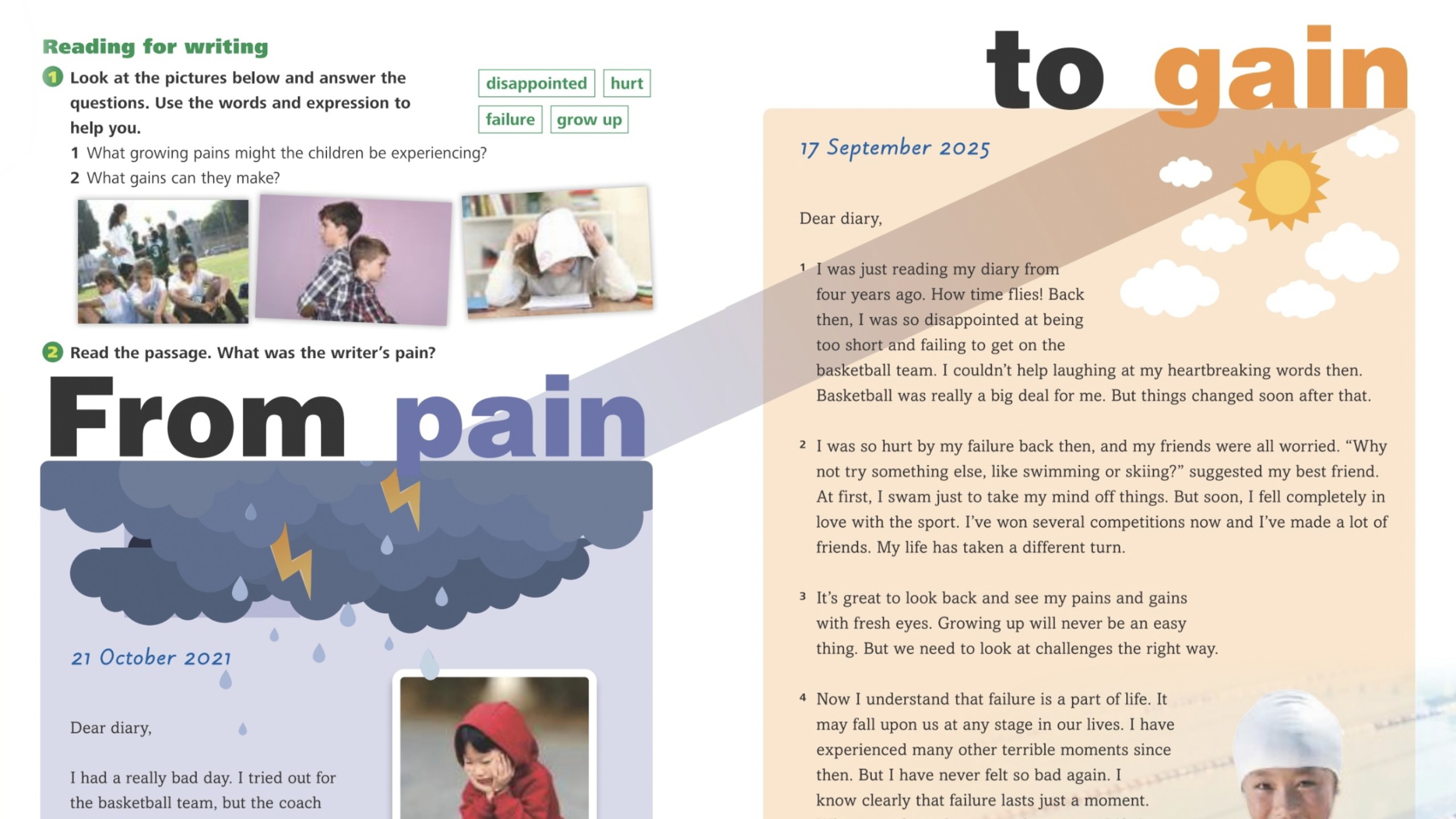 八下Unit2 From pain to gain 逐句跟读 新外研八下英语第二单元P29-30课文 从痛苦到收获