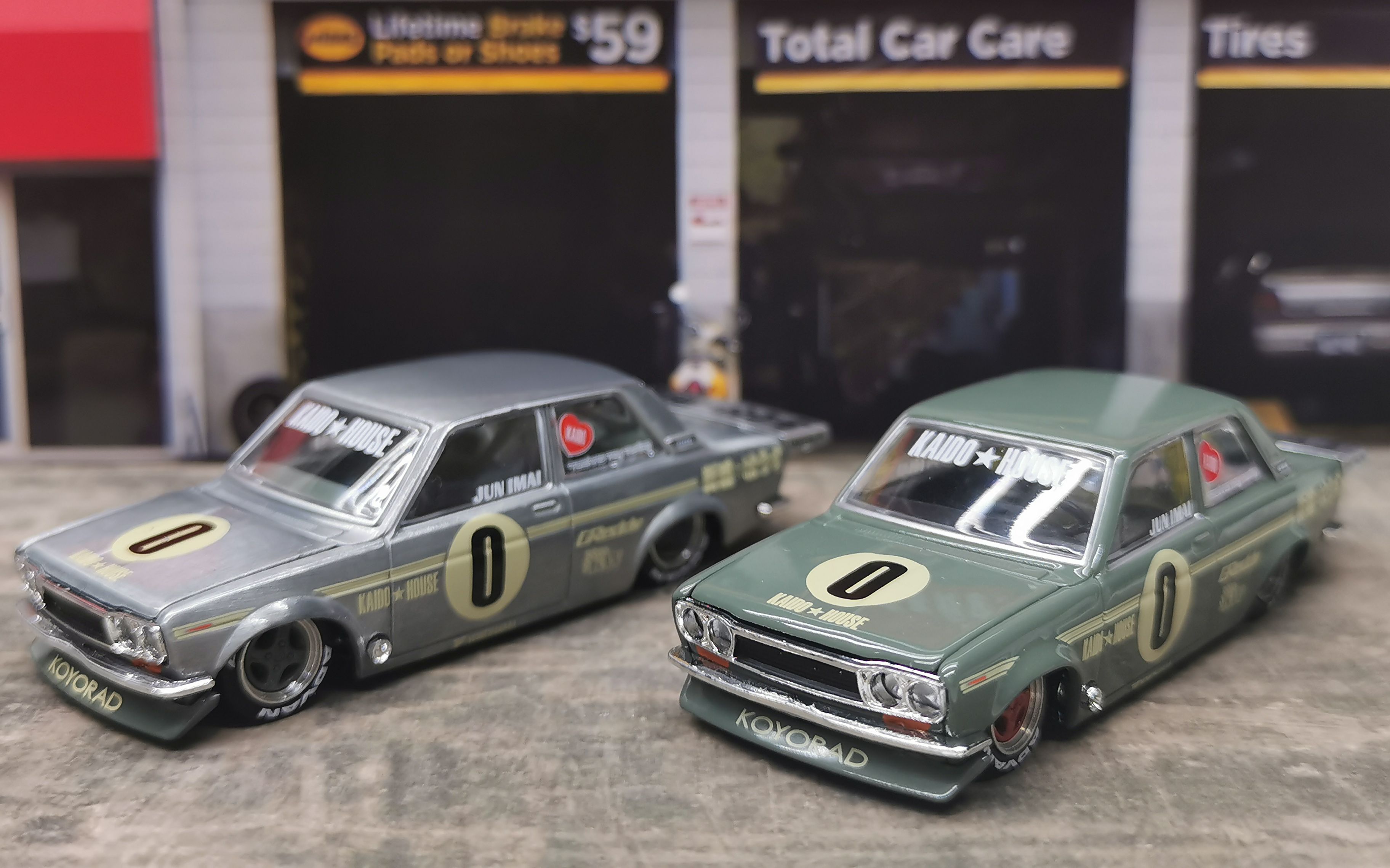 小车第29期kaido house Datsun 510 Pro Street OG 1:64 Minigt-哔哩哔哩