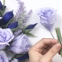 教你用皱纹纸做漂亮的玫瑰纸花，简单易学的纸花制作