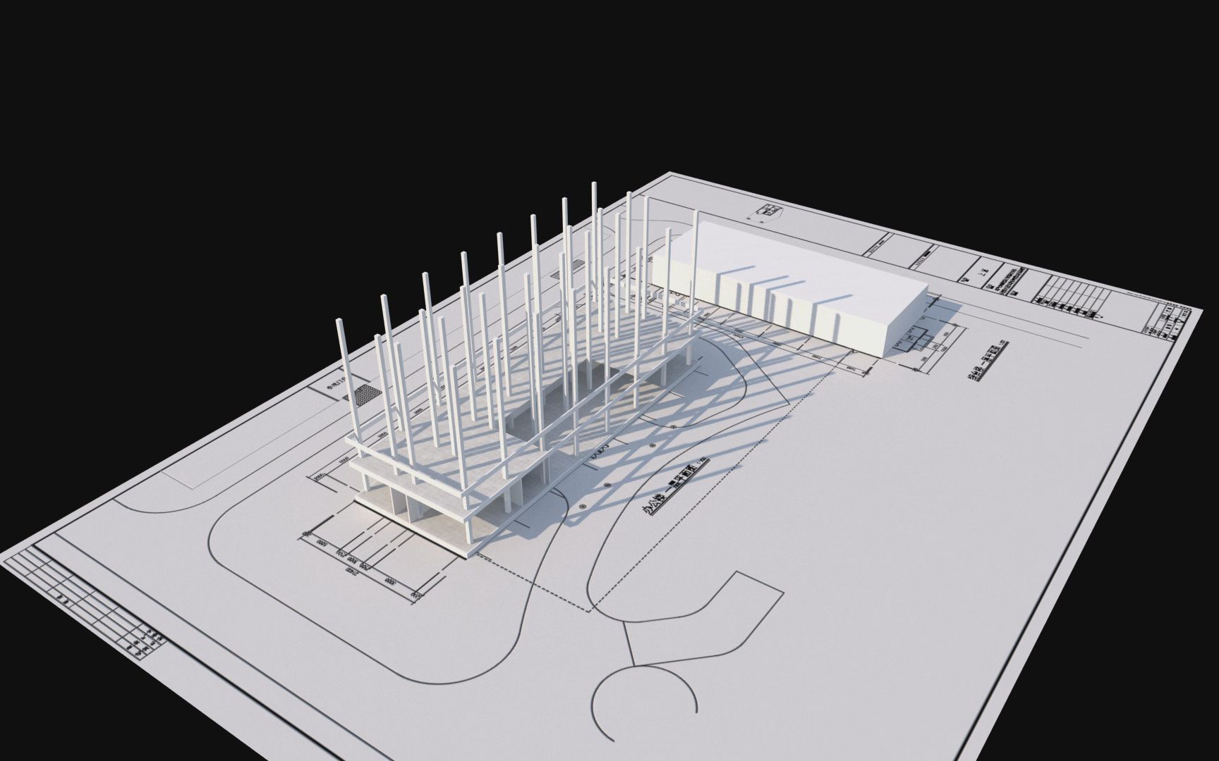 3DMAX建筑生长动画