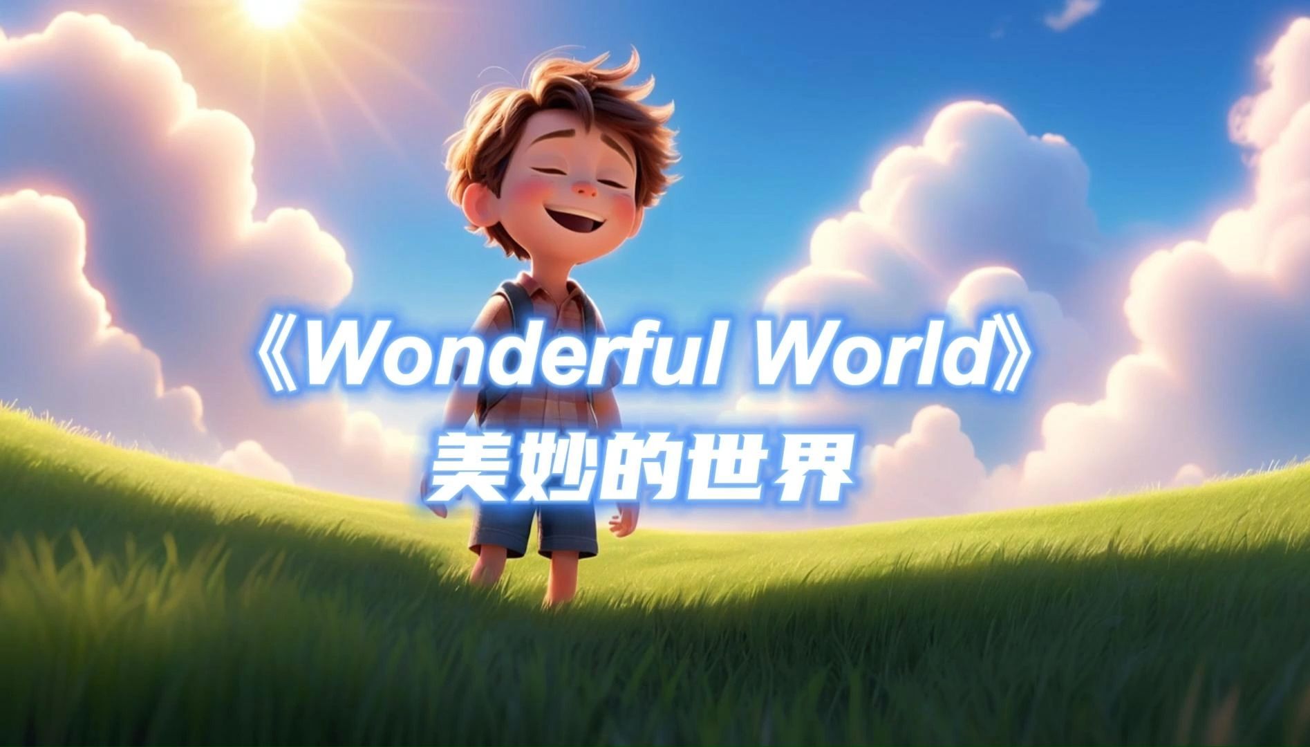 《Wonderful World》美妙的世界英文歌曲背景视频