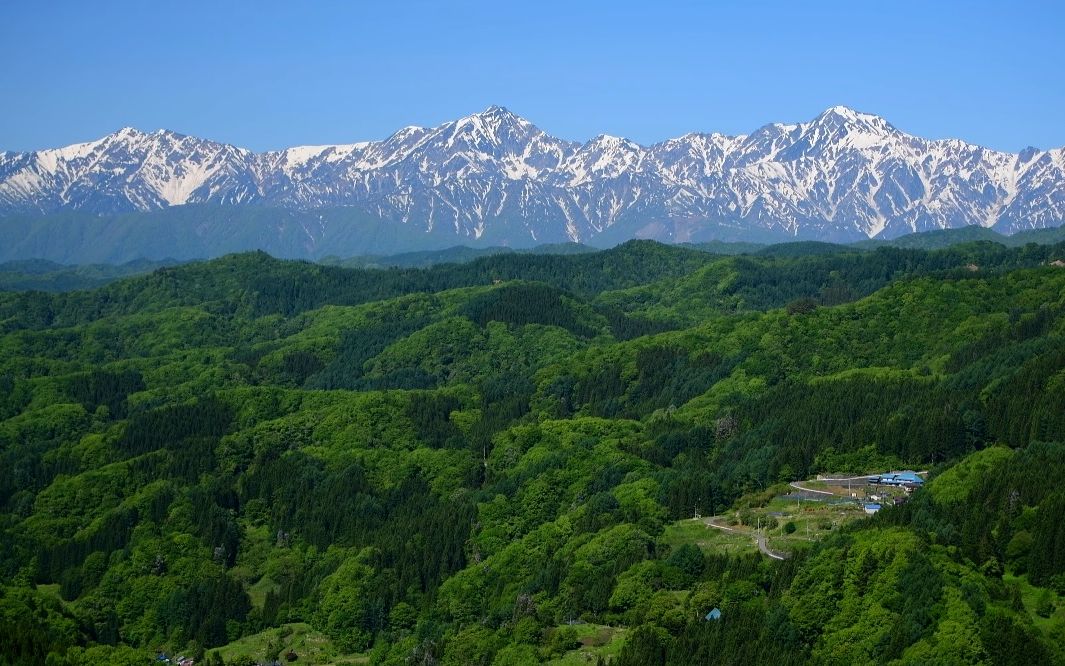 【超清日本】第一视角 从新绿的大望山顶眺望北阿尔卑斯山-(飞驒山脉) 4K超清版 2021.5