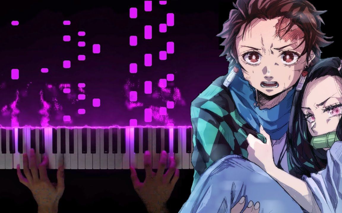 【特效钢琴】前方高能！鬼灭之刃《Kamado Tanjiro no Uta》—PianoDeuss得苏