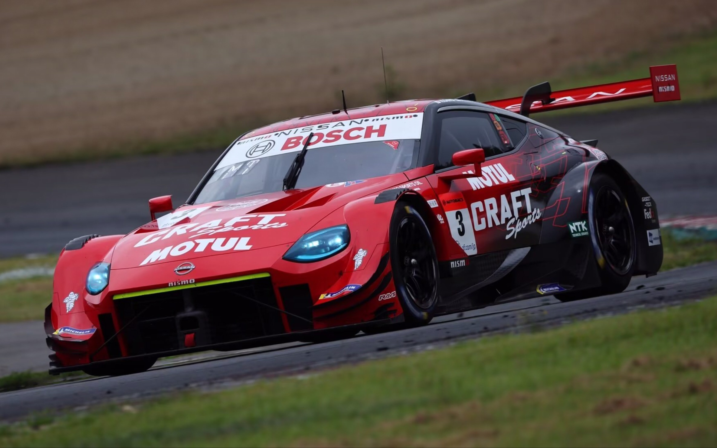 【Super GT】2022 Rd.6 Sugo站冠军3 Craftsports Motul Z全场车载_哔哩哔哩_bilibili