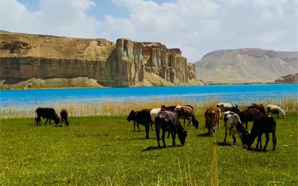 美丽的阿富汗美丽的风景（巴米扬 Band-e-Amir湖）